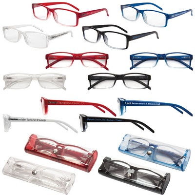 Soft Feel Reading Glasses w/Matching Case
